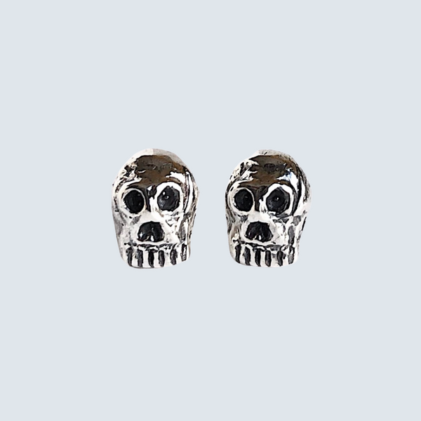 tiny skull stud earrings